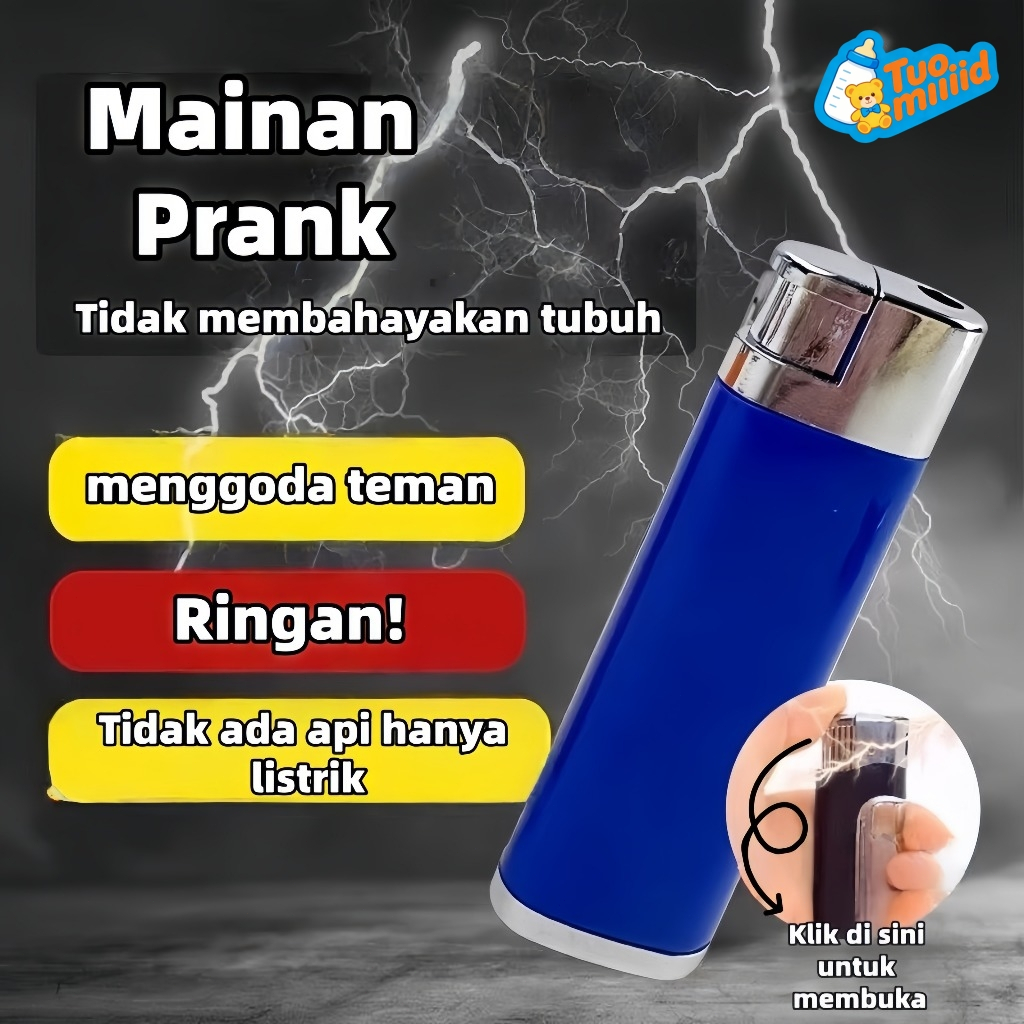 [Tuomiid] Mainan Prank Elektrik Korek Api/Mainan Kejut Listrik Tekan/Mainan Korek Api Listrik Kejut 