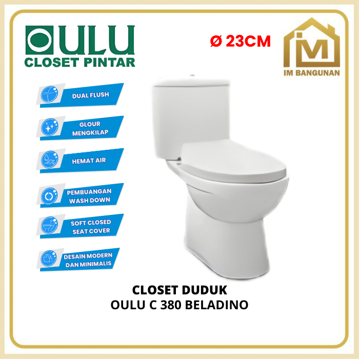 CLOSET DUDUK OULU C 380 BELADINO ( GREEN WASHER )