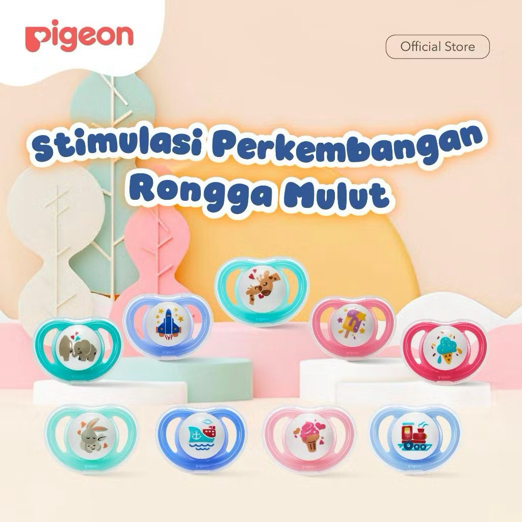 Pigeon Minilight Pacifier / Empeng Bayi 0 / 6 / 12 Bulan S M L - LOVELY PLACE
