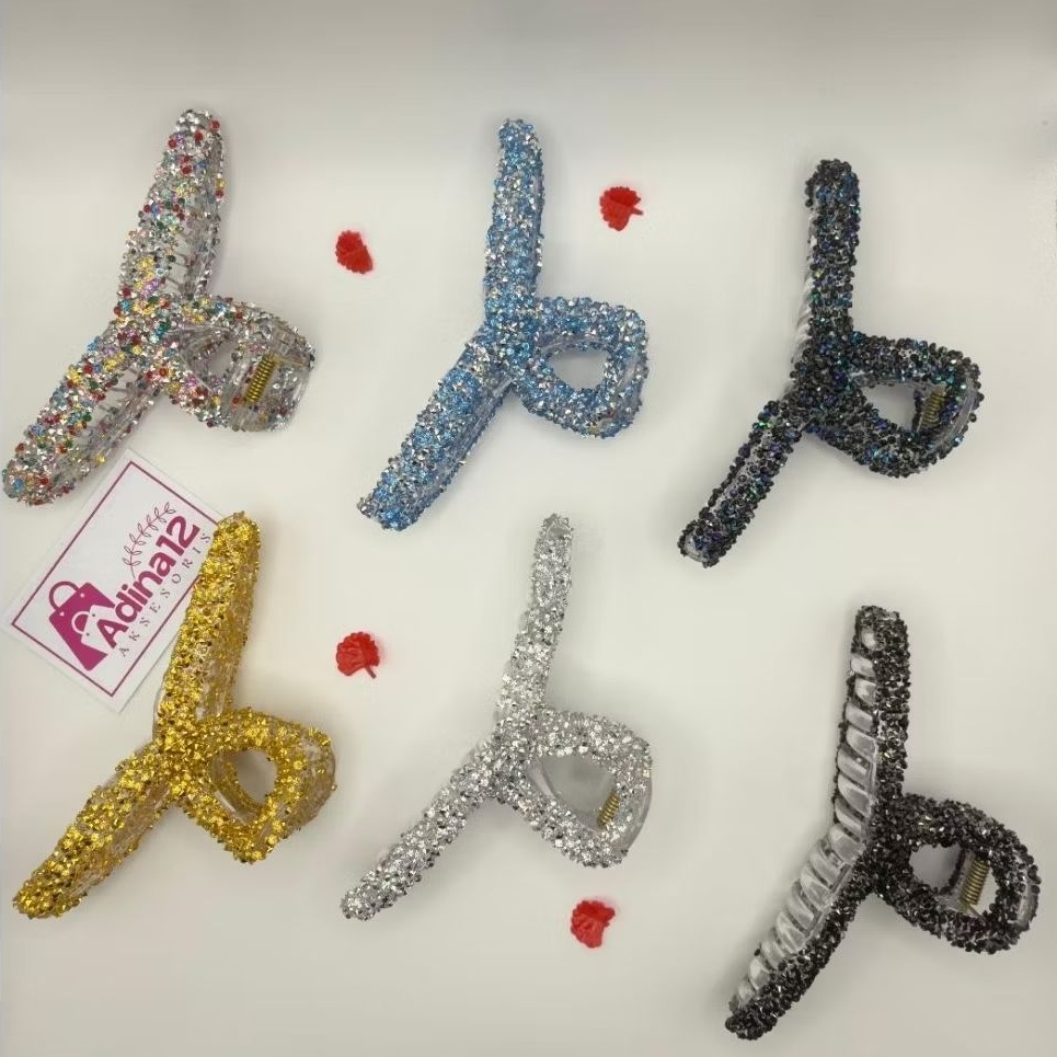 Jepit Rambut silang Gliter (Jedai Korea)