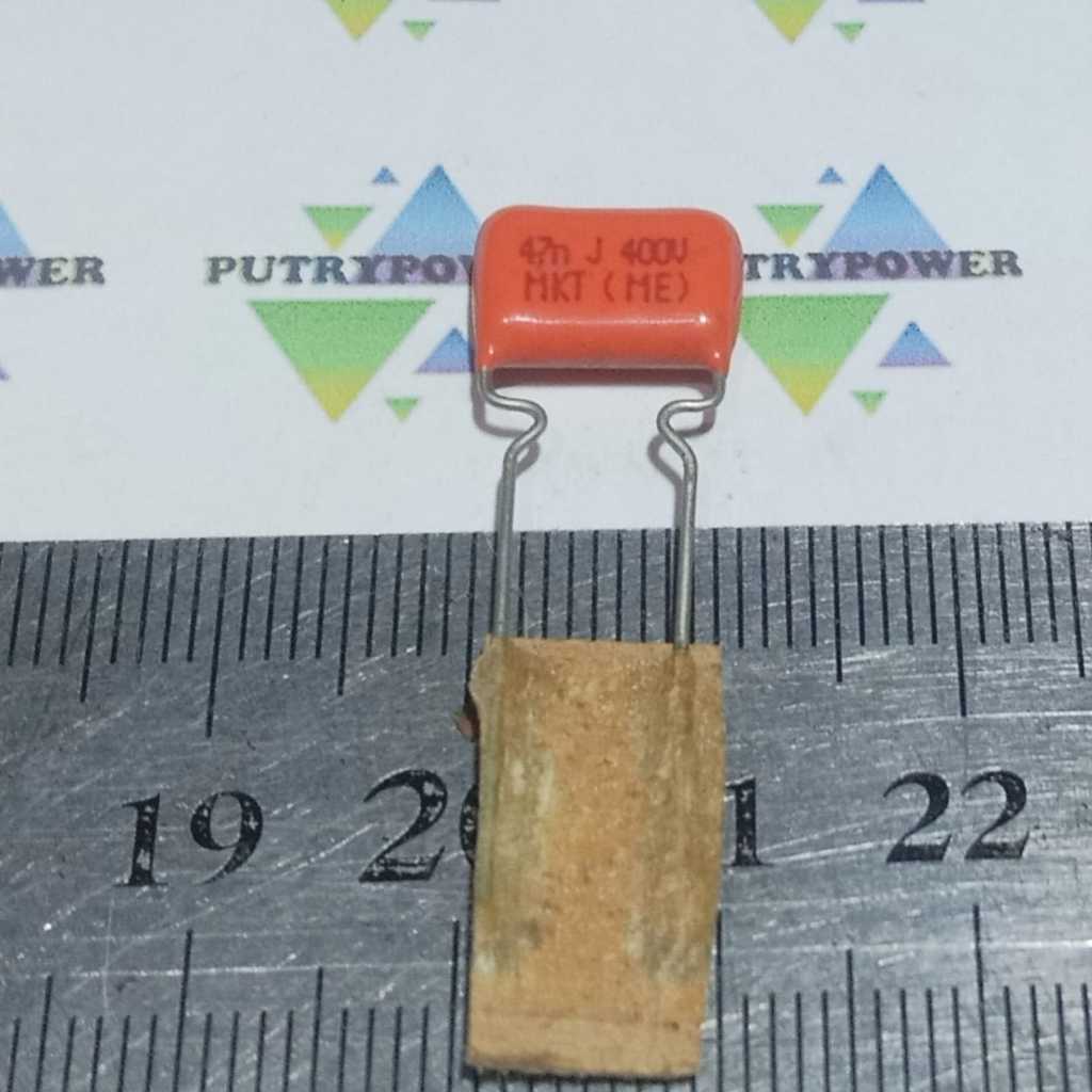PILKOR 47n J 400v MKT 7mm 473 400V kaki tembaga 473j 400 v orange  mylar  kapasitor 47n 47nf milar 4