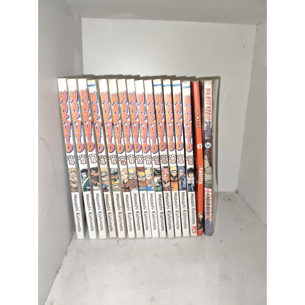 Paket Komik Manga Naruto Original Vol 1-10 + Bonus 3 Vol