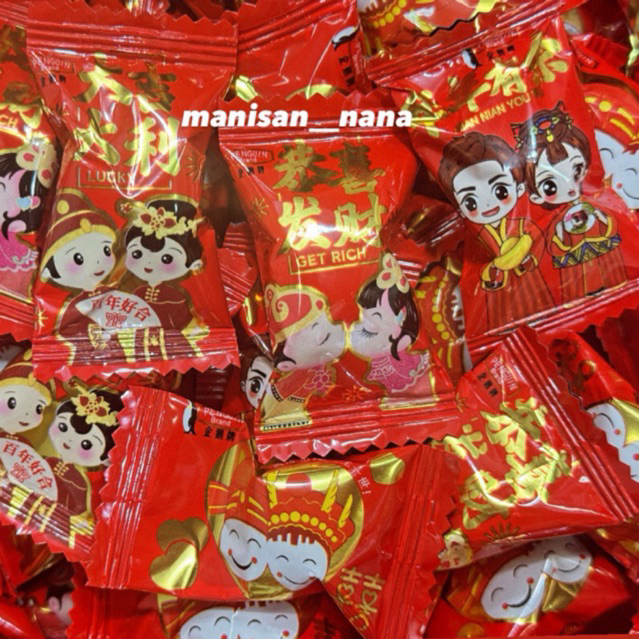 Permen tema imlek motif campur / mix (250gram)