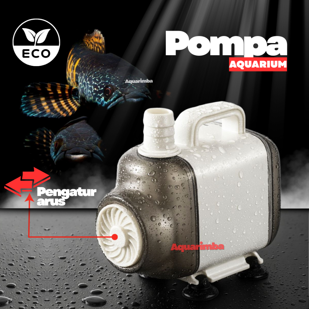 Pompa Celup Aquarium & Kolam Ikan 3-4 meter Hemat Listrik