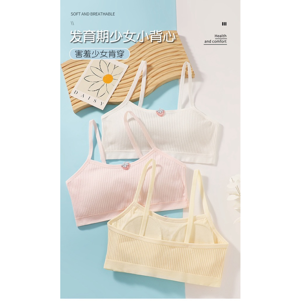 Miniset Busa Strawberry Anak/Miniset Busa Remaja/Miniset Busa Anak Perempuan/Bra Anak/Pakaian Dalam 
