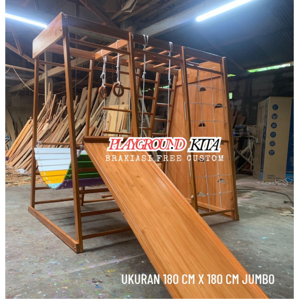Playground paket usaha/ brakiasi jumbo fullset 180 cm