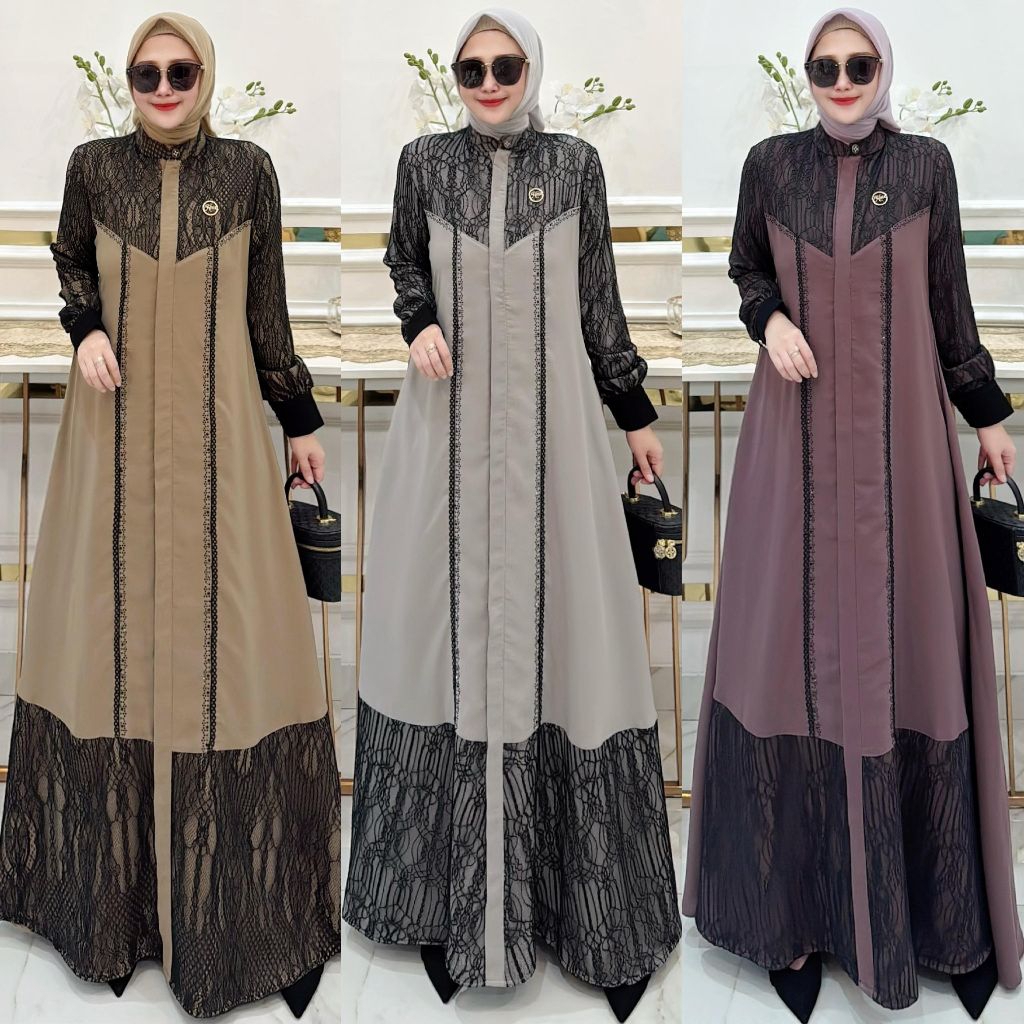 Gamis wanita terbaru/ gamis ori Rianti.id