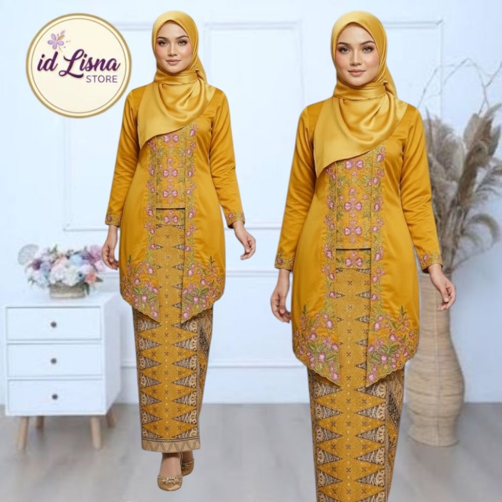 New Lisna Store Kebaya Encim Tunik Sulam Bordir Warna Kebaya Encim Kutu Baru