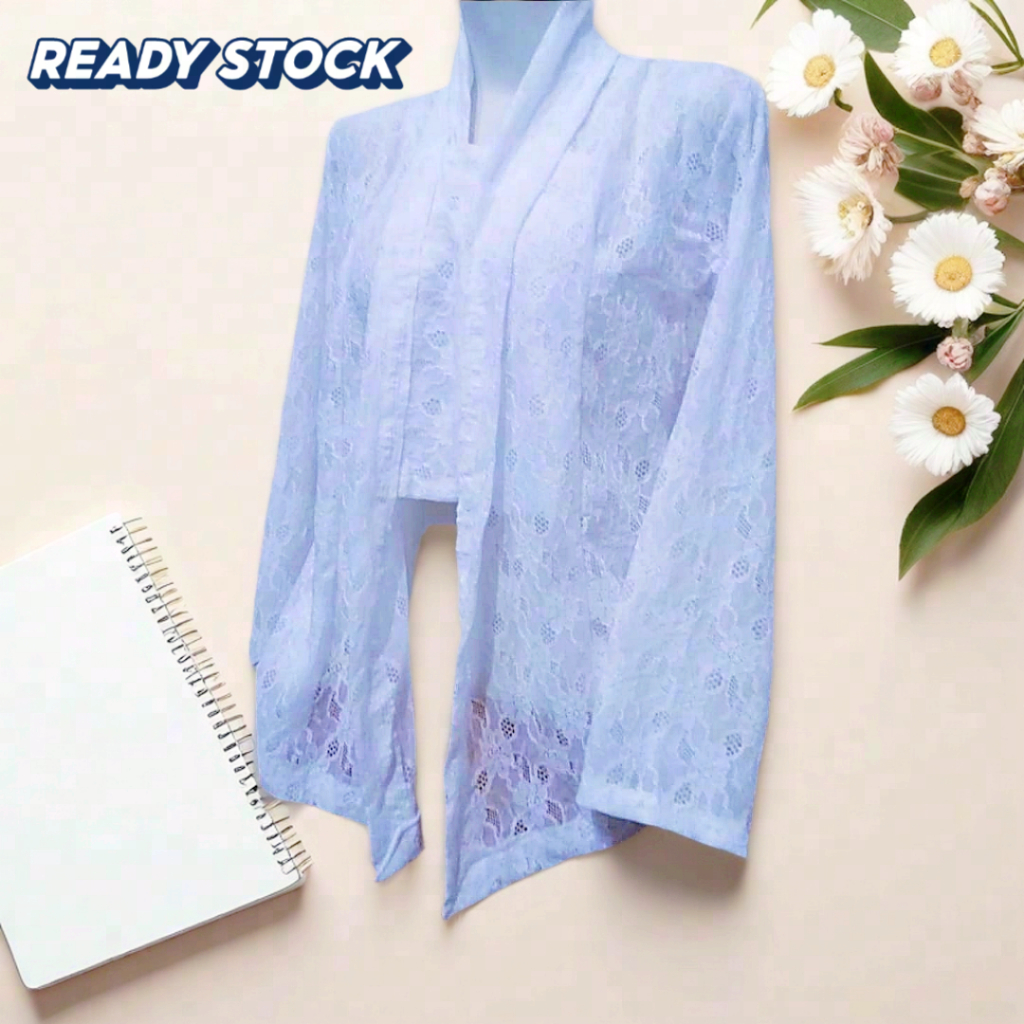 Termurah Atasan Wanita Model Kebaya Bahan Brokat Premium Nyaman Di Pakai/Kebaya Brokat Kutu Baru  Te