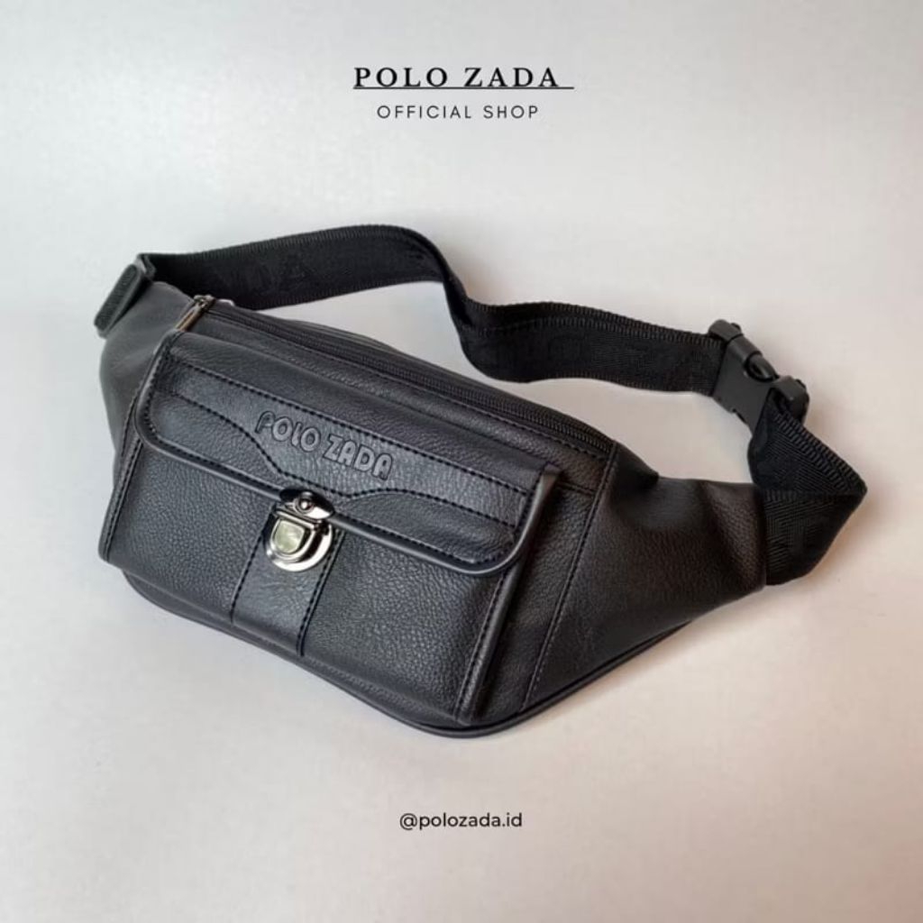 Polo Zada 2801 tas Selempang pria Waistbag kulit Pu-ZZ
