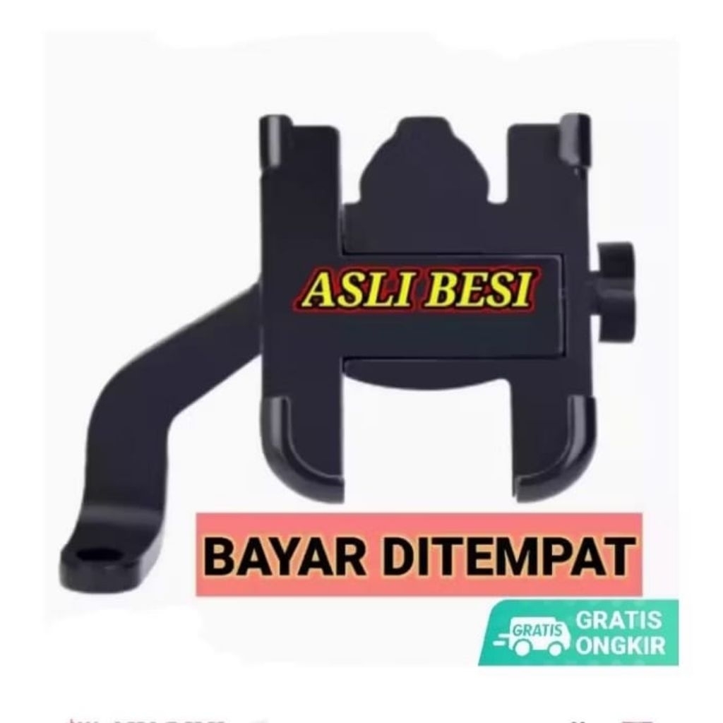 Holder Spion Motor Full Besi Tahan Lama Anti Karatan Asli 100% Original