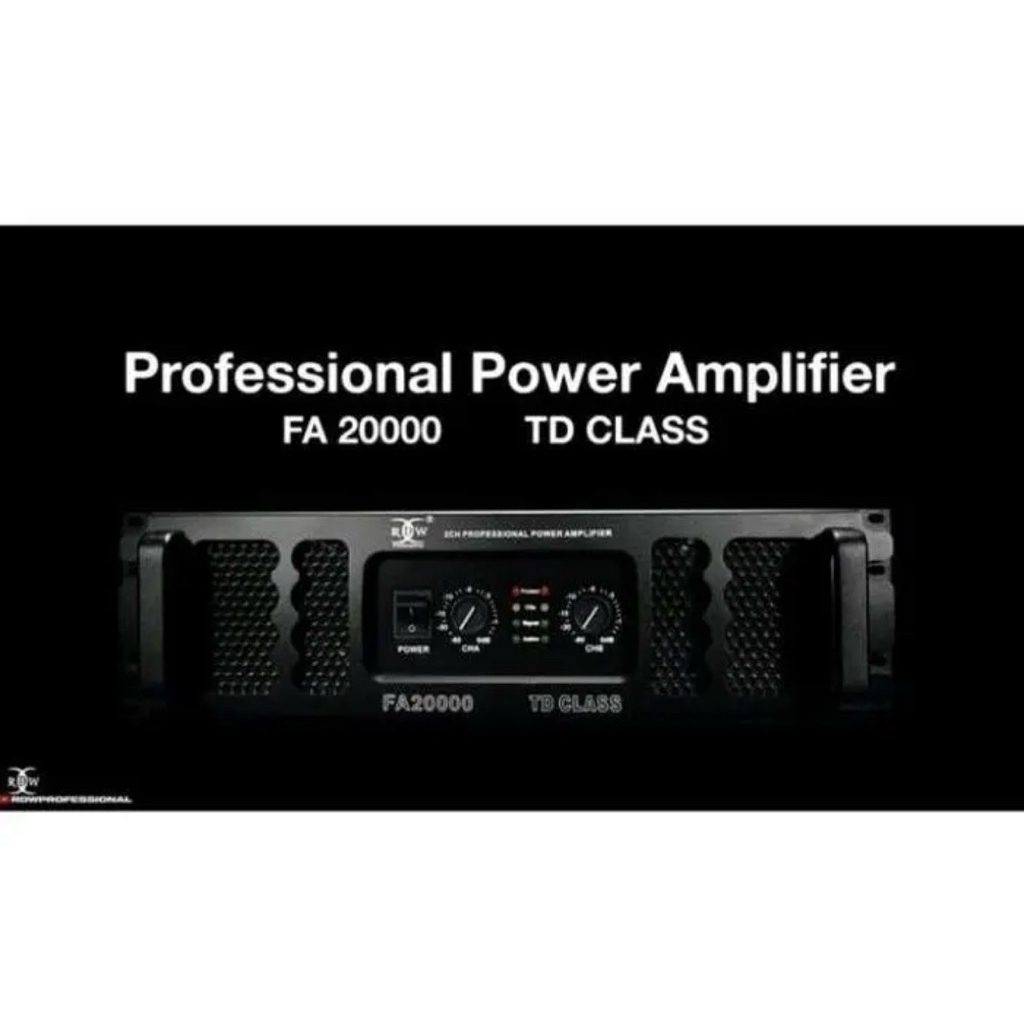 Power Amplifier RDW FA20000 / FA 20000 Class TD 2 channel
