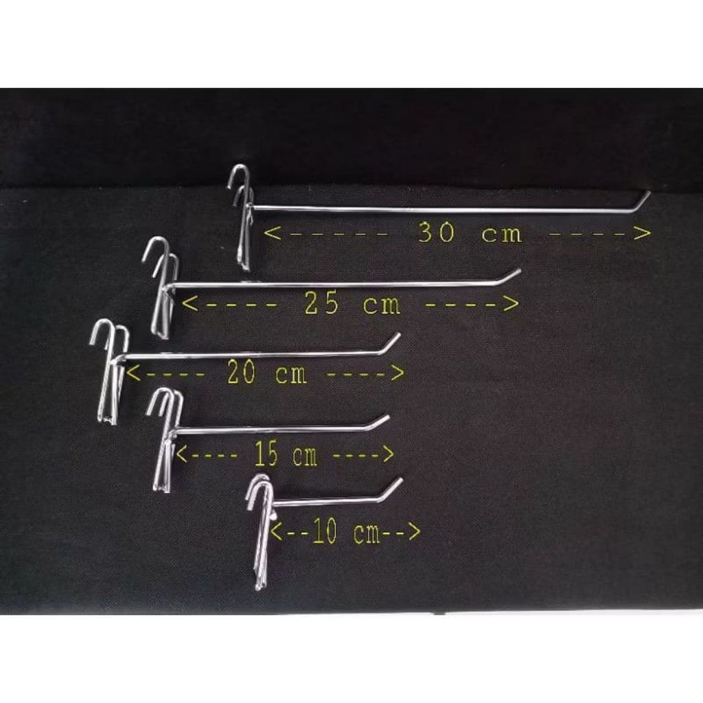 Hook Ram Single Ram Cantolan Ram Chrome Gantungan Aksesoris Display Aksesoris Cantolan Kawat cantola