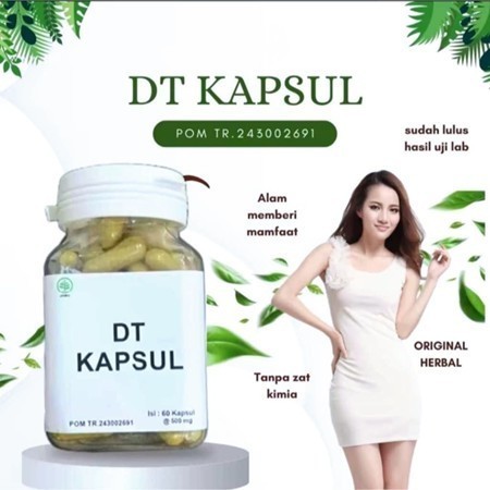 COD_DT Kapsul Diet Detox Herbal Pembakar Penghancur Lemak Pelancar Metabolisme Isi 60 Kapsul BPOM OR