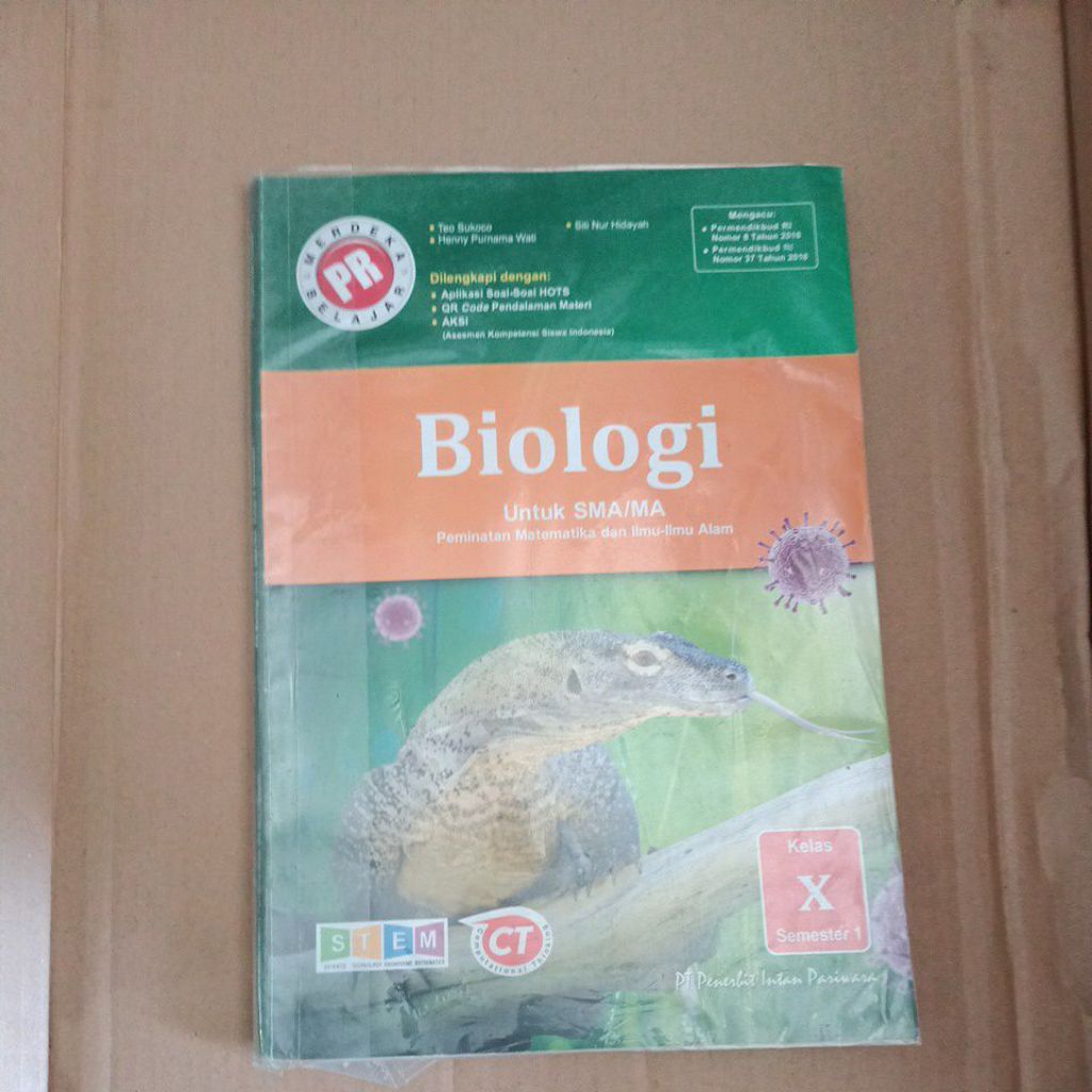 PR BIOLOGI untuk SMA/MA kelas X semester 1