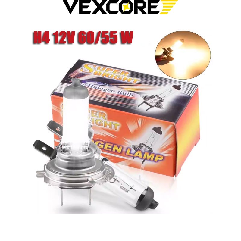 VEXCORE COD Lampu Halogen H4 Original12V 24V  Bulp Halogen H4 Original 100% 12V  24V PENJUAL TERPERC