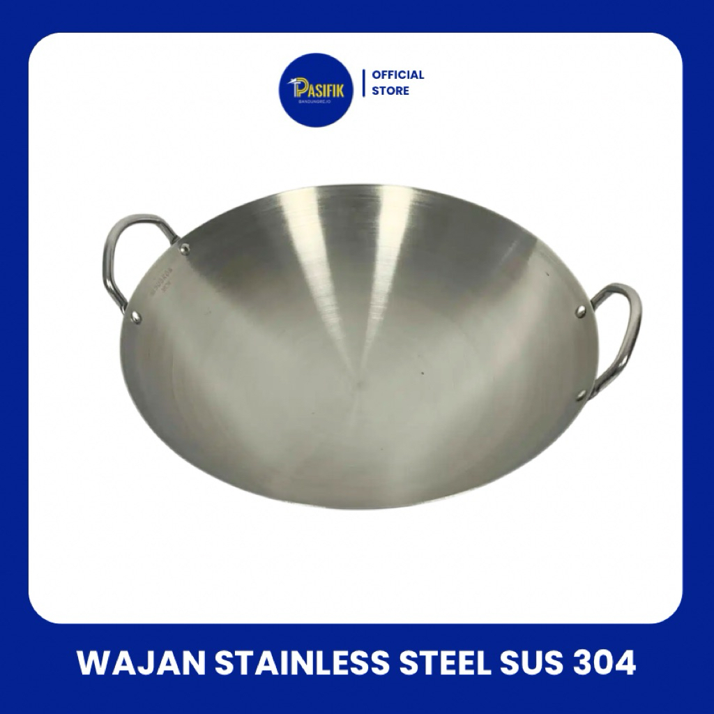 WAJAN STAINLESS STEEL SUS 304 / WAJAN PENGGORENGAN TEBAL ANTI KARAT