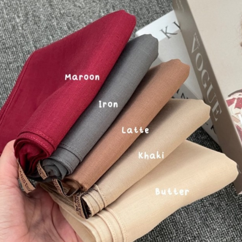 Jilbab Segiempat Paris Premium Syari 120x120 Jahit Tepi