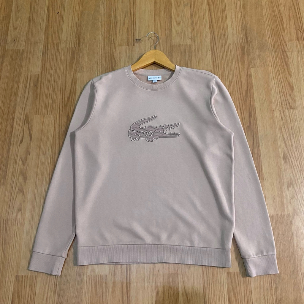 crewneck lacoste big logo