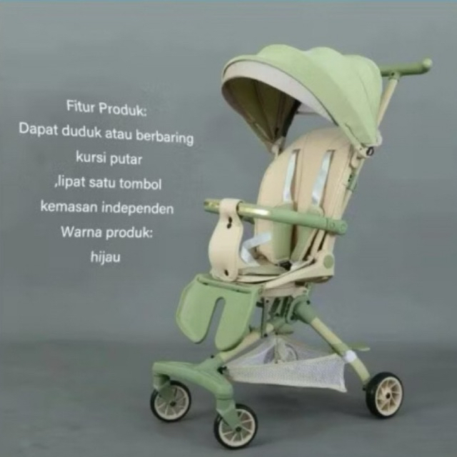 STROLLER 28 GREEN MMFLIGHT NB MURAH BAYI BABY REBAH TIDUR DUDUK TOODLER LIKE NEW TANGERANG JAKARTA B