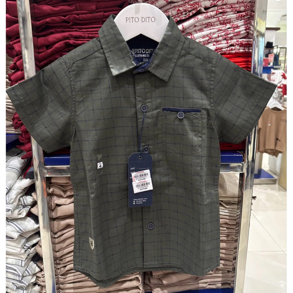 PITO DITO ORIGINAL BRAND Kemeja anak laki laki