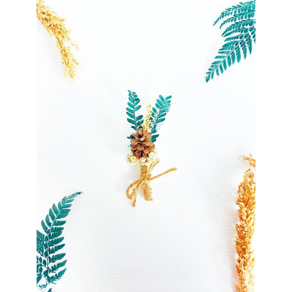 KORSASE BUNGA JAS/FLOWER BROOCH/BUNGA JAS PENGANTIN PRIA/BROS BUNGA DADA WEDDING/WEDDING CORSASE