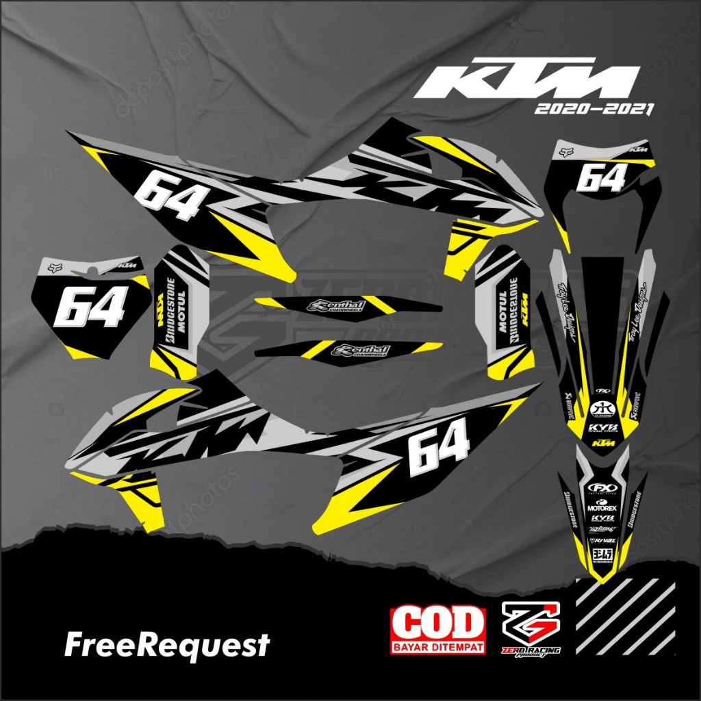Decal KTM tahun 2020 - 2021 KTM 85 full body decal KTM 250 free request Decal KTM 85/250