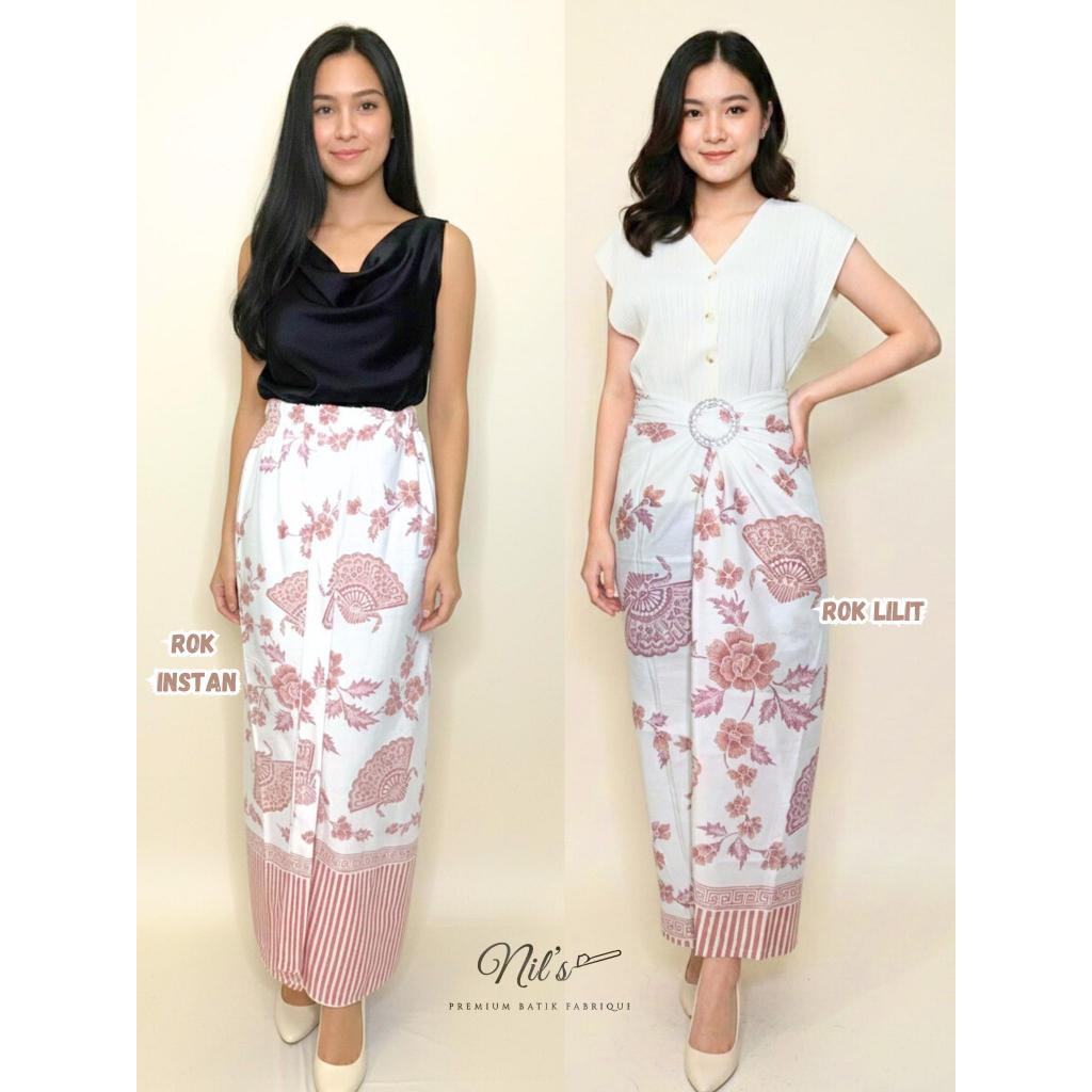 (FREE RING) Rok Lilit Batik Modern / Modern Wrap Skirt / Rok Lilit Pastel / Rok Lilit Seragam Brides