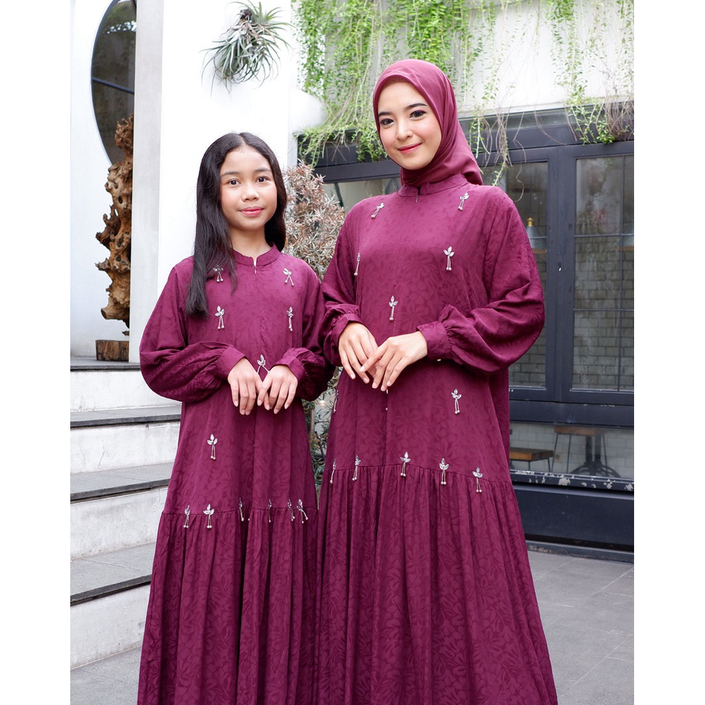 COUPLE SET SHANUM MOM DAN KIDS OLIVIA MJ TERBARU