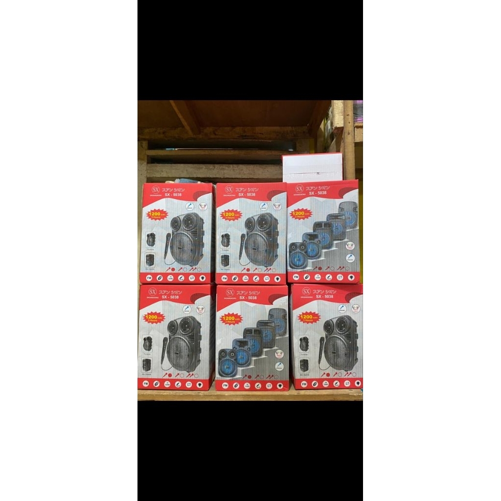 Speaker Shuangxiong SX-5038 Gratis Microphone