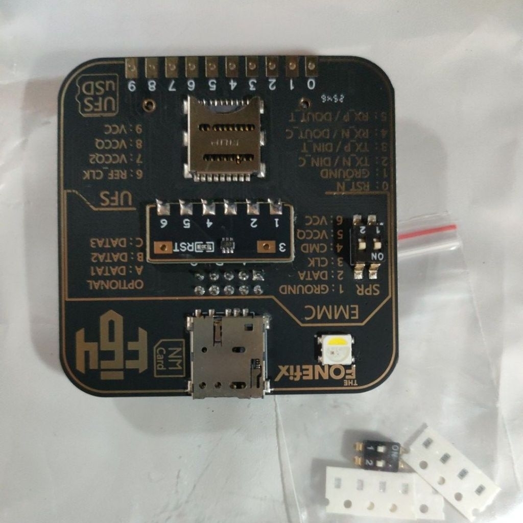 Adapter F64 lulus tes konek EMMC UFS