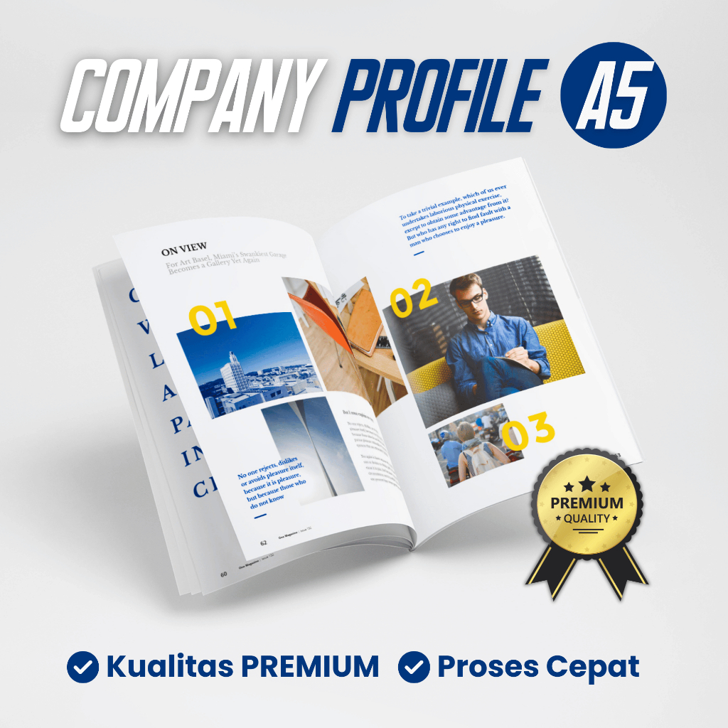 Cetak Buku Company Profile A5 Cetak Booklet Custom Buku Katalog A5