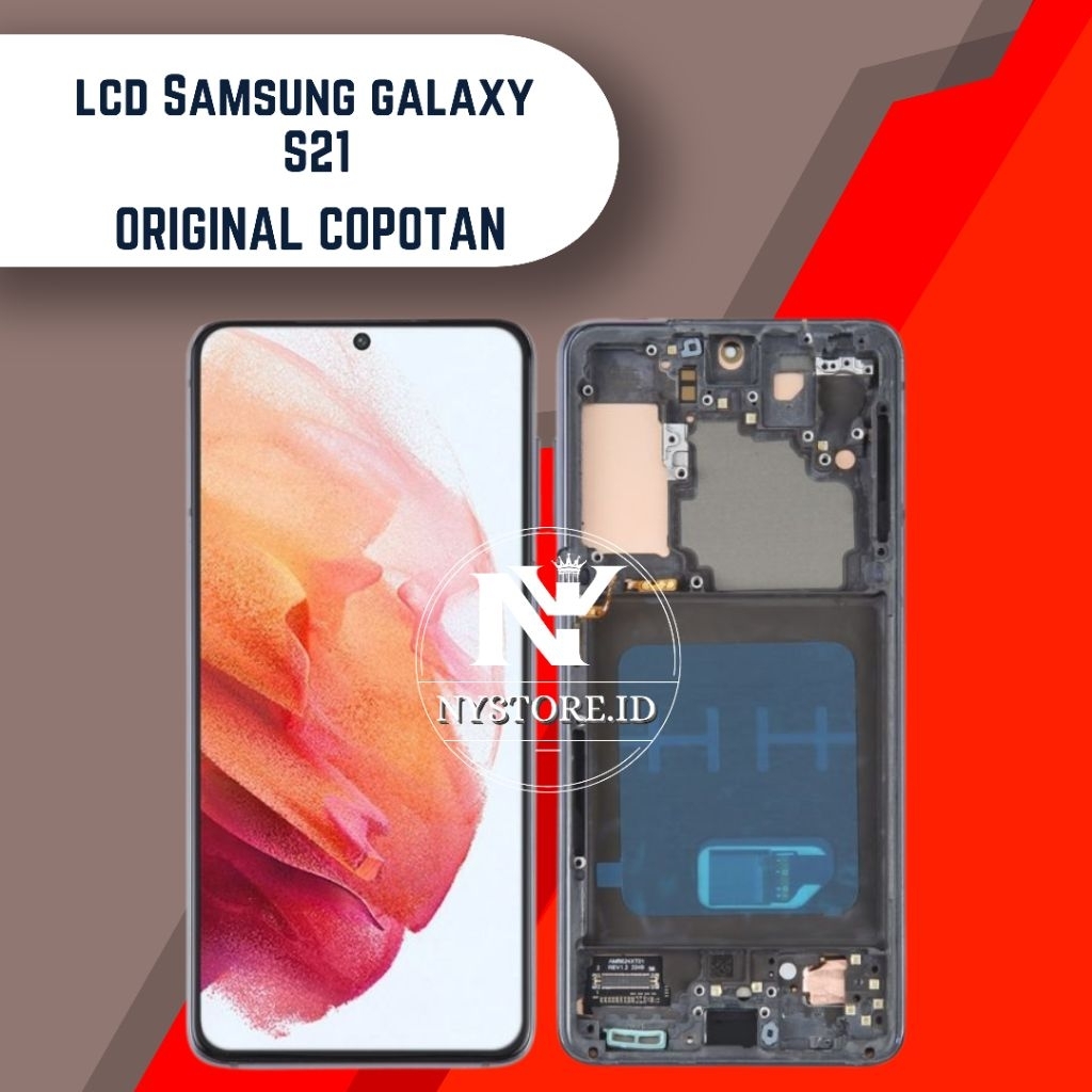 LCD SAMSUNG S21 5G + FRAME ORIGINAL COPOTAN
