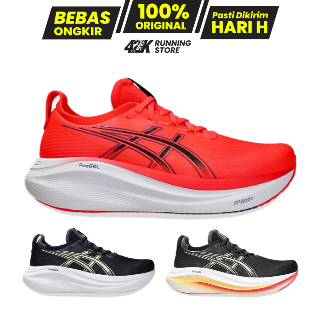 Sepatu Lari ASICS Gel-Nimbus 27 Men Original