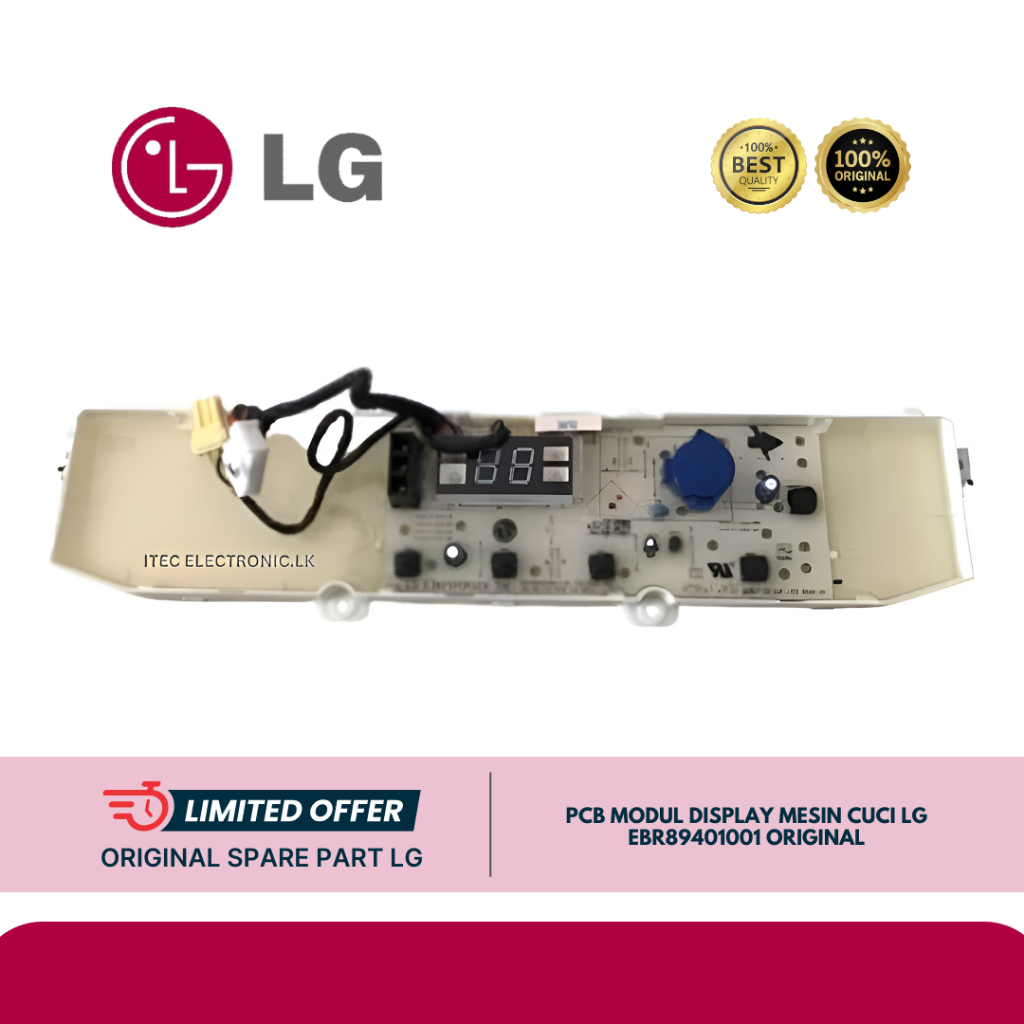 PCB MODUL DISPLAY MESIN CUCI LG TOP LOADING  T2107VSPCK T2108VSPCK T2175VSPCK T2185VSPCK NO PART EBR