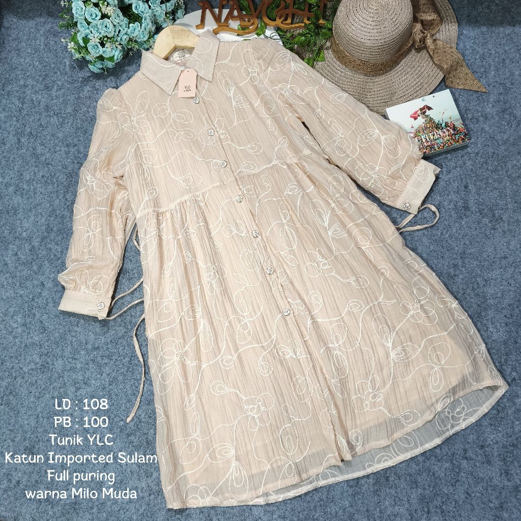 New Atasan Tunik Katun Premium YLC Wanita/Atasan YLC katun wanita/atasan Tunik katun premium/Tunik w