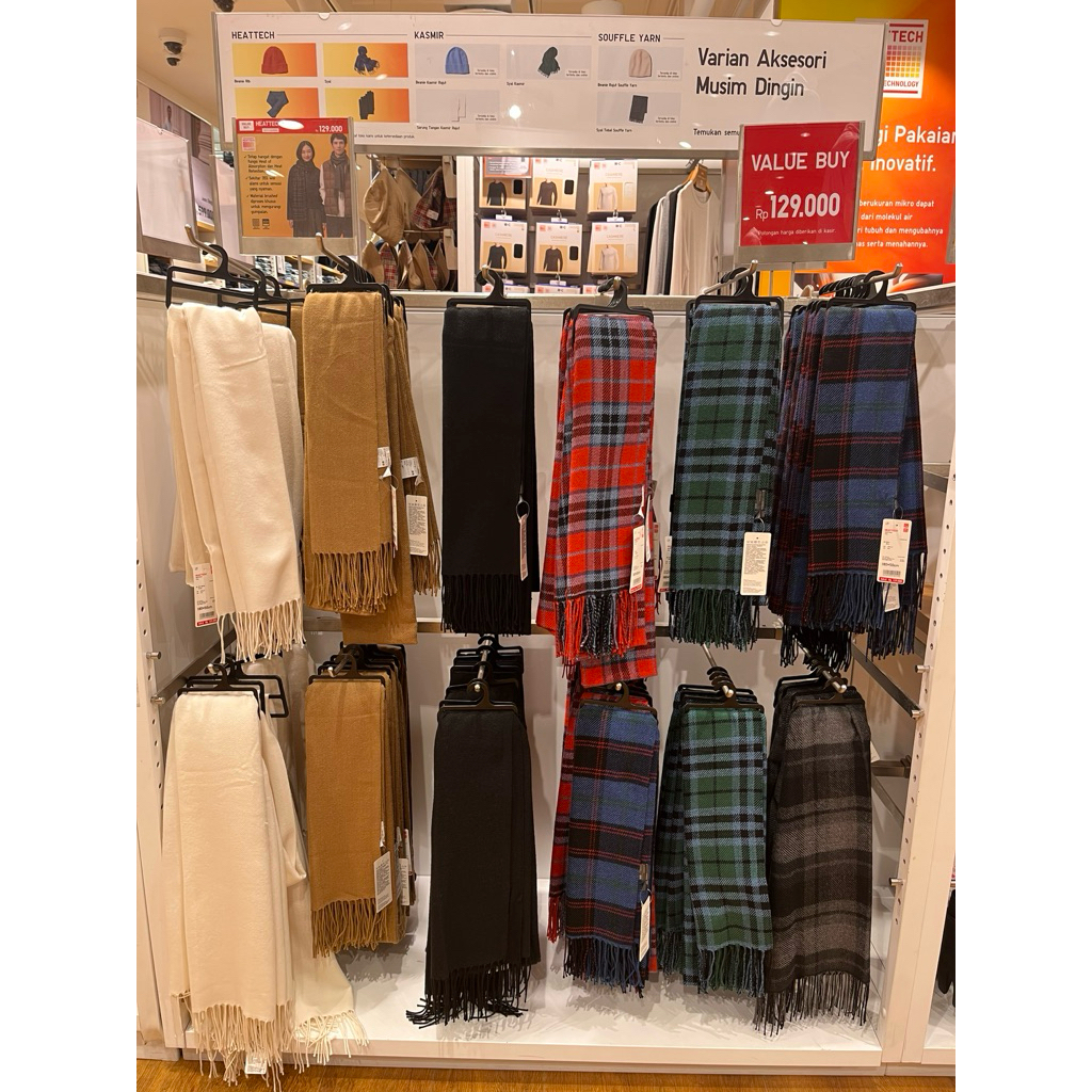 Jastip Syal 2pc uniqlo & beanie