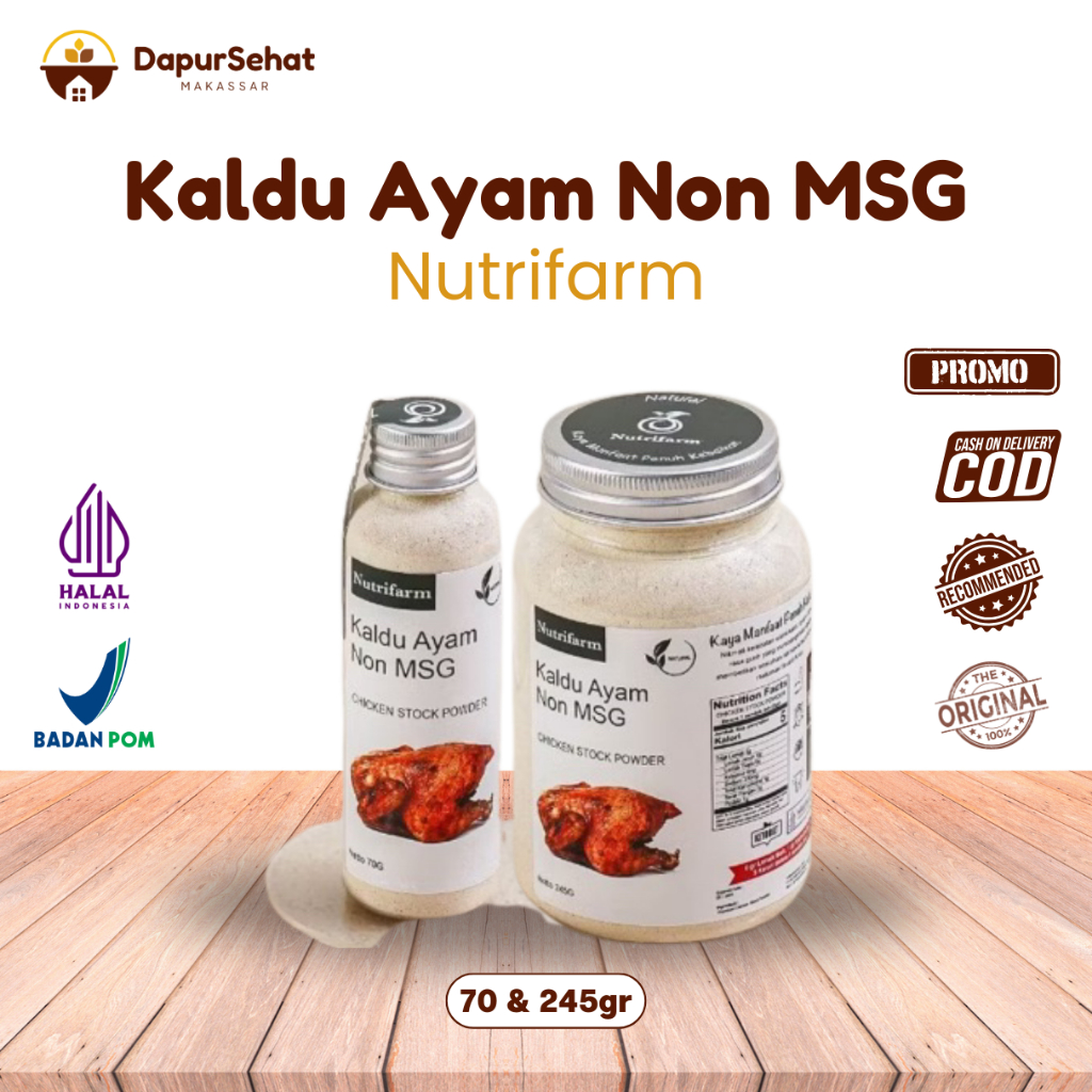 Nutrifarm Kaldu Ayam Mpasi Non Msg / KALDU AYAM NON MSG HALAL sehat Ready Makassar