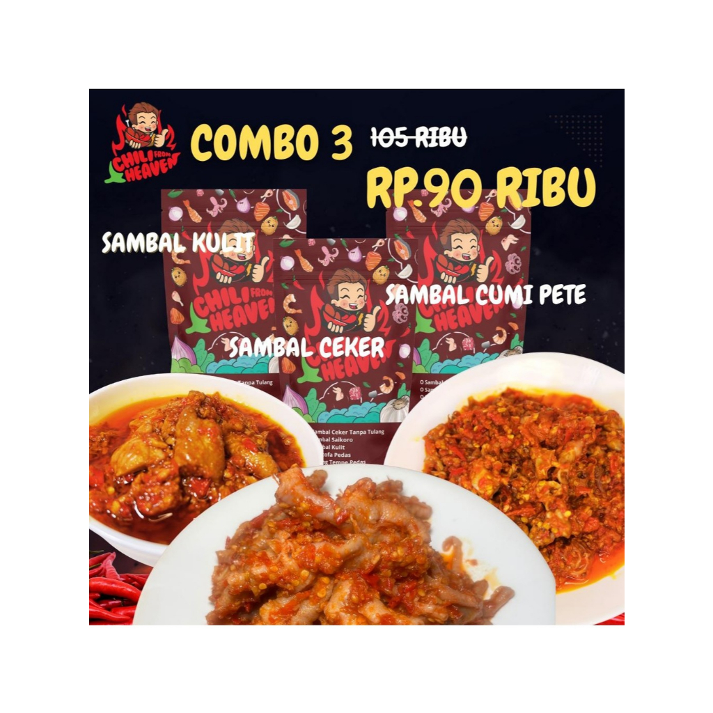 Combo 3  (Kulit+Ceker+Cumi Pete)