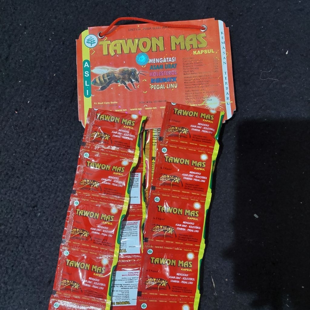rentengan kapsul asamurat kolesterrrolll cap tawon mas ori