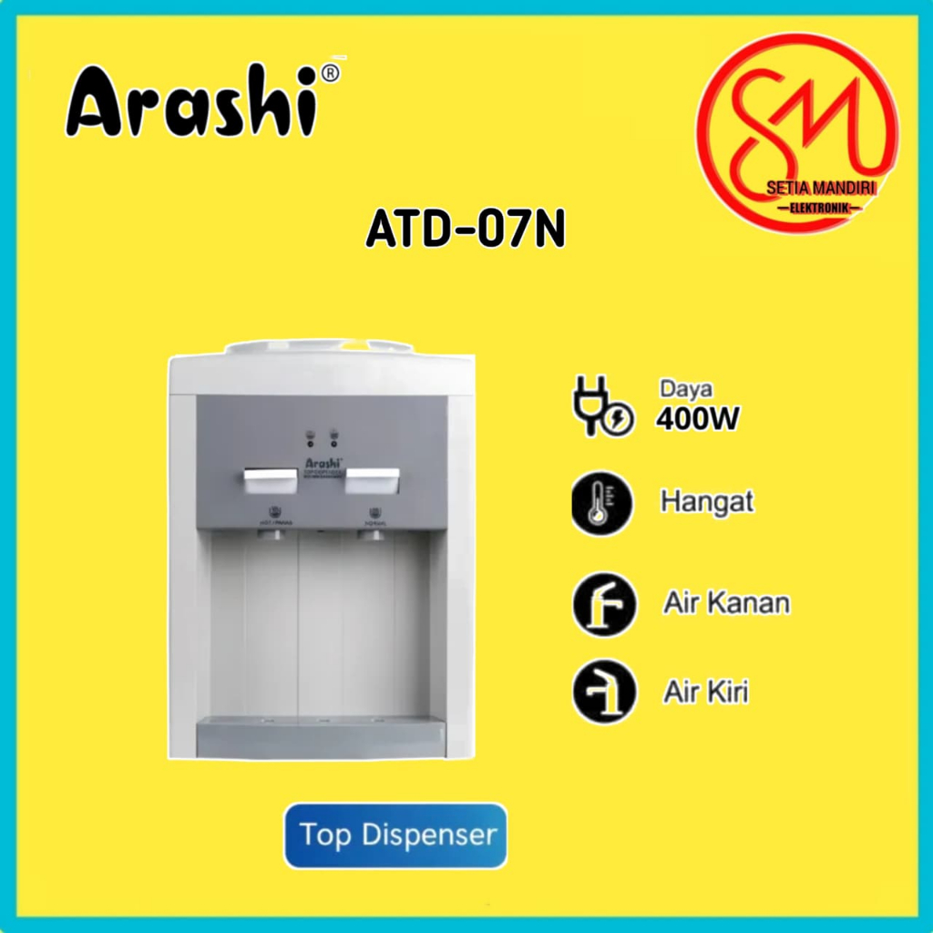 Arashi Dispenser Air Meja ATD 07N / ATD 08N Normal & Hot Water Dispense