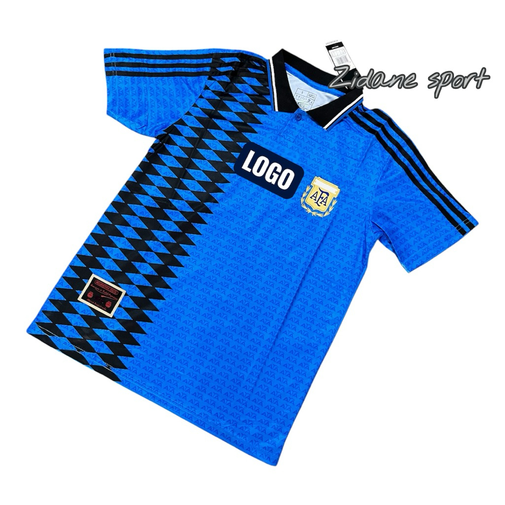 RETRO - Baju bola retro argentina 1994 jersey pria lengan pendek retro