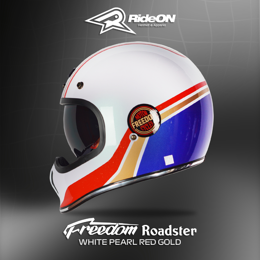 NJS Freedom Roadster - Helm Retro | NJS | NJS Retro | Retro Fullface | Helm NJS | NJS Kekinian | Fre