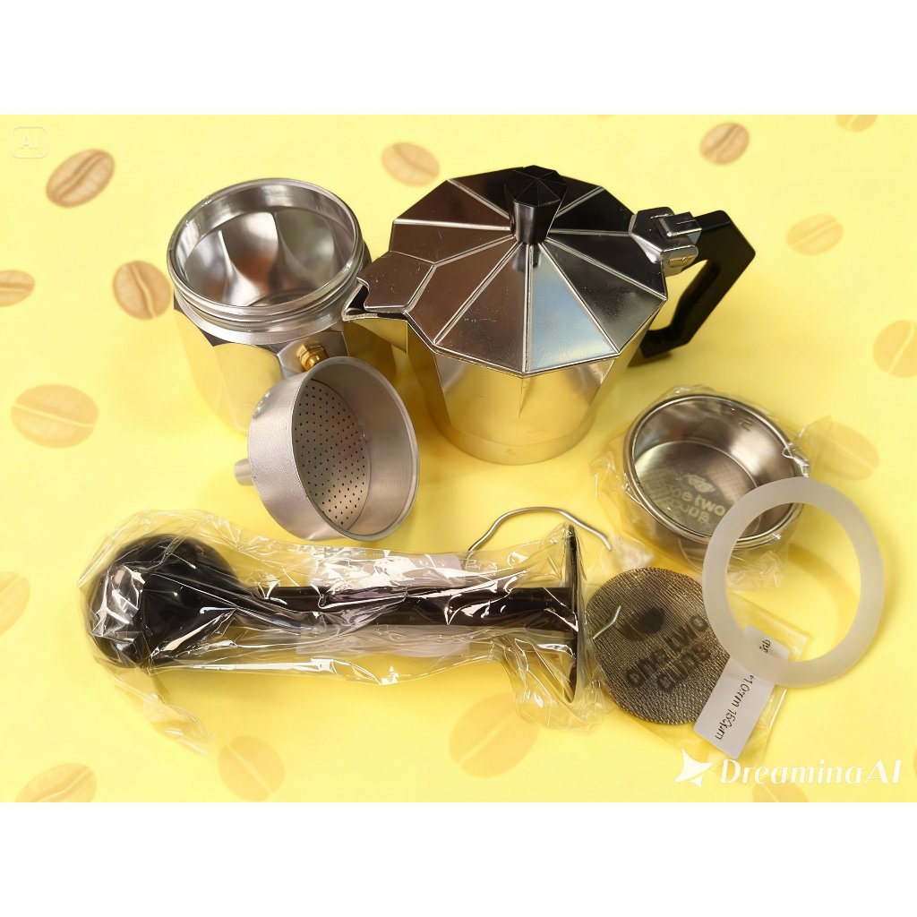 Moka Pot Modif Upgrade Basket 51mm 3 Cups 150ML Modifikasi Underbone MokaPot