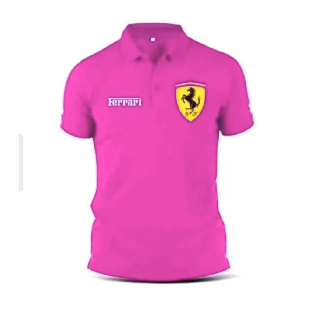 Tshirt - Polo Shirt - Kaos Polo - Kaos Kerah - Baju Kerah - Ferrari
