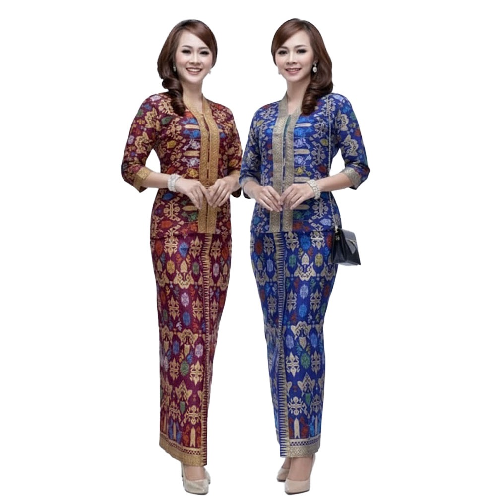 Setelan Kebaya Pramugari Batik Santika