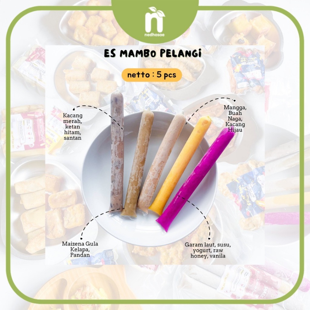 Es Mambo Pelangi by Benourish | Es Mambo Mangga Buah Naga Kacang Hijau Kacang Merah Ketan Hitam