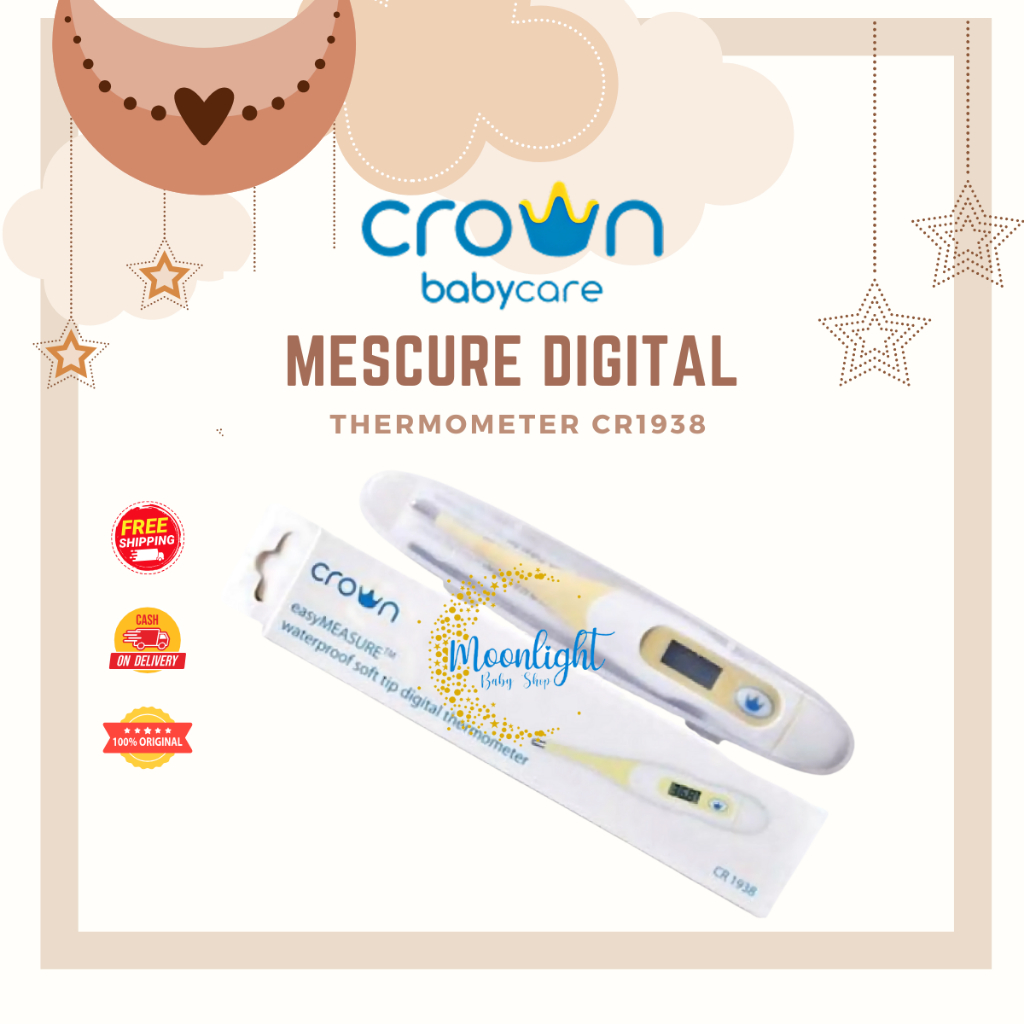 Thermometer Crown Babycare Digital Pengukur Suhu Temperatur Tubuh Elektronik CR1938