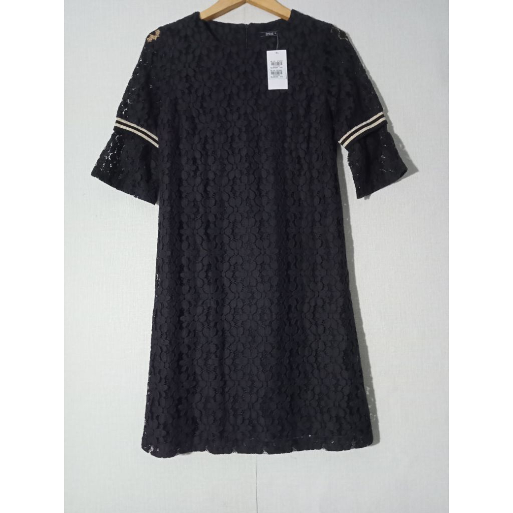 Eprise - Dress Brokat Hitam Size S, M