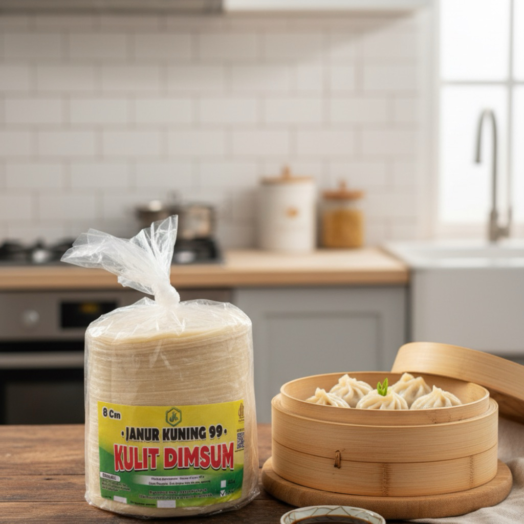 Kulit Dimsum Diameter 8cm Merk Janur Kuning 99 / JK99 Original